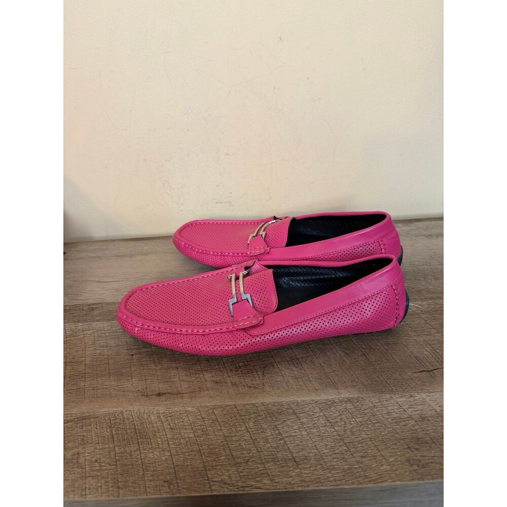 Amali Briggs driving moccasin loafers size 13 vibrant fuchsia men’s shoes